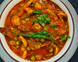 मटर मशरूम की मसालेदार सब्जी रेसिपी चरण 7 फोटो