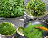 A picture of step 1 of Shaam Savera palak paneer ka.