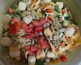 A picture of step 1 of Natkhat Sev bhelpuri.