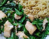 A picture of step 8 of Vickys Stir-Fried Fish with Spring Greens, GF DF EF SF NF.