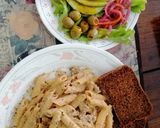 Foto del paso 8 de la receta: Penne rigatti en salsa Alfredo con trozos de lomo de cerdo