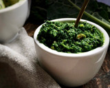 A picture of step 1 of Seasonal pesto - cavolo nero.
