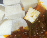A picture of step 6 of Boiled yam with spring onion sauce.