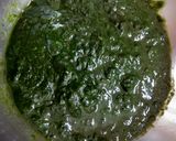 A picture of step 2 of Palak paneer.