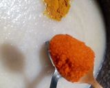 A picture of step 2 of Anday Aloo Ka Saalan.