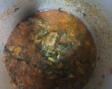 A picture of step 2 of Mutton turnip spinach.
