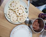 藕餅夾肉的食譜步驟1照片