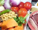 A picture of step 1 of Moroccan Couscous.