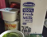 Hình bước làm 1 của món Matcha yogurt