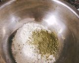 Hình bước làm 1 của món Bánh rán vị matcha