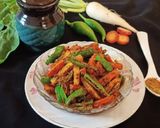 A picture of step 5 of Carrot Radish and Green chilli instant pickle.