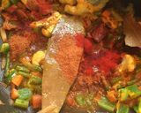 A picture of step 6 of Vegetable Pulao.