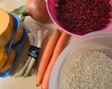 Foto del paso 2 de la receta: Jopara (/yopará/) Suculenta y reconfortante sopa guaraní de porotos colorados y maíz blanco 🫘🌽