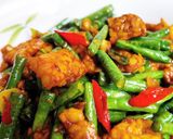 Foto langkah ke 6 dari resep Tumis tempe kacang panjang.
