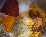 A picture of step 3 of Kathiyawadi Bharwa Baingan & Potato Sabji.