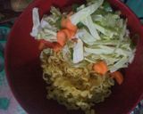 Foto langkah ke 4 dari resep Pizza mie dan sayur.
