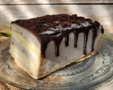 Foto del paso 22 de la receta: 🍌Torta helada / Postre banana split - con dulce de leche y mantequilla de maní bañado en chocolate🍌