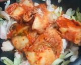 Hình bước làm 2 của món Canh kim chi đậu phụ