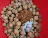 A picture of step 1 of Chana Chaat.