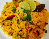 A picture of step 10 of Vegetable Pulao🥰.