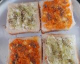 A picture of step 6 of Sandwich with Cheese Spread and Besan Chilla.