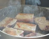 Une image de l'étape 3 de Filet mignon de porc sauce crème et champignons.