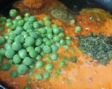A picture of step 1 of Shahi Aloo Matar Malai.