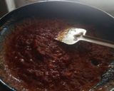 A picture of step 4 of Rajma rice with papad and onion salad.