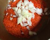 A picture of step 1 of Lentil Soup with Shredded Carrots and Potatoes.