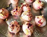A picture of step 4 of Lychee Rose Sandesh - 15 Minutes - Quick & Easy - Fireless Sweet - Indian Bengali Mithai.