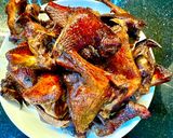Hình bước làm 2 của món Chim câu nướng