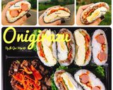 Hình bước làm 5 của món Onigirazu-cơm gói rong biển