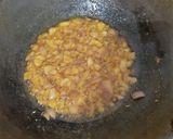 A picture of step 1 of Raw mango sabzi.