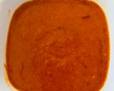 A picture of step 2 of Canary Island red mojo sauce.