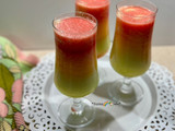 یخ در بهشت سه رنگ Three-color smoothie