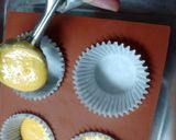 Foto del paso 5 de la receta: Cupcakes de mandarina con corazón de dulce de leche