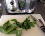 A picture of step 1 of Wild Garlic Pesto.