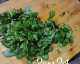 A picture of step 1 of Amaranthus and Methi Daal (Thotakura Daal).