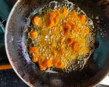 A picture of step 3 of Besan gatte.