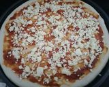A picture of step 10 of Grilled Smoky Chicken pizza😋.