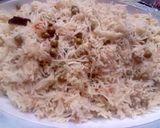A picture of step 2 of Matar Rice.