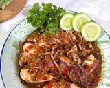 Foto langkah ke 5 dari resep Cumi Ikan Laut Pedas Viral ala Meldi.