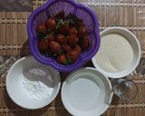 Foto del paso 7 de la receta: Panna cotta de coco con cuolis de fresa