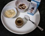 A picture of step 1 of Sattu laddu.