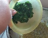 A picture of step 5 of Radish Greens(Mooli Bhaji) And Spinach Saag.