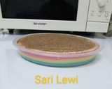 Foto del paso 6 de la receta: Tarta de obleas, con crema pastelera de colores hecha en microondas (9 ingredientes)