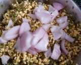 A picture of step 2 of Moong dal cheela.