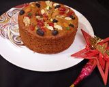 एगलेस फ्रूट प्लम केक ऑन गैस स्टोव (Eggless Fruit Plum Cake On Gas Stove ki recipe in hindi) रेसिपी चरण 18 फोटो