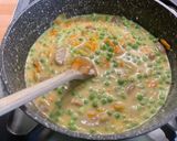 Une image de l'étape 13 de Gratin de spätzles à l’ananas, fromage et petits légumes.