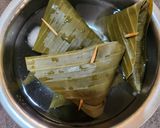 Foto langkah ke 8 dari resep Lupis Bunga Telang Pulen.